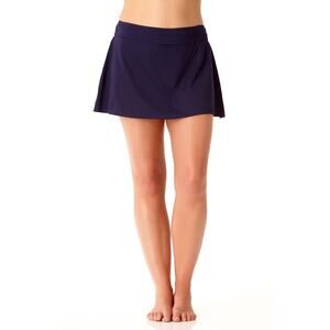 Anne Cole Classic Skirt Swim Bottom Navy Blue Size 22W New